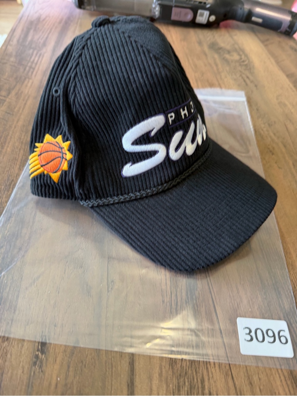 '47 Black Corduroy Baseball Cap Phoenix Suns embroidered Green Undervisor NeW - Picture 2 of 15
